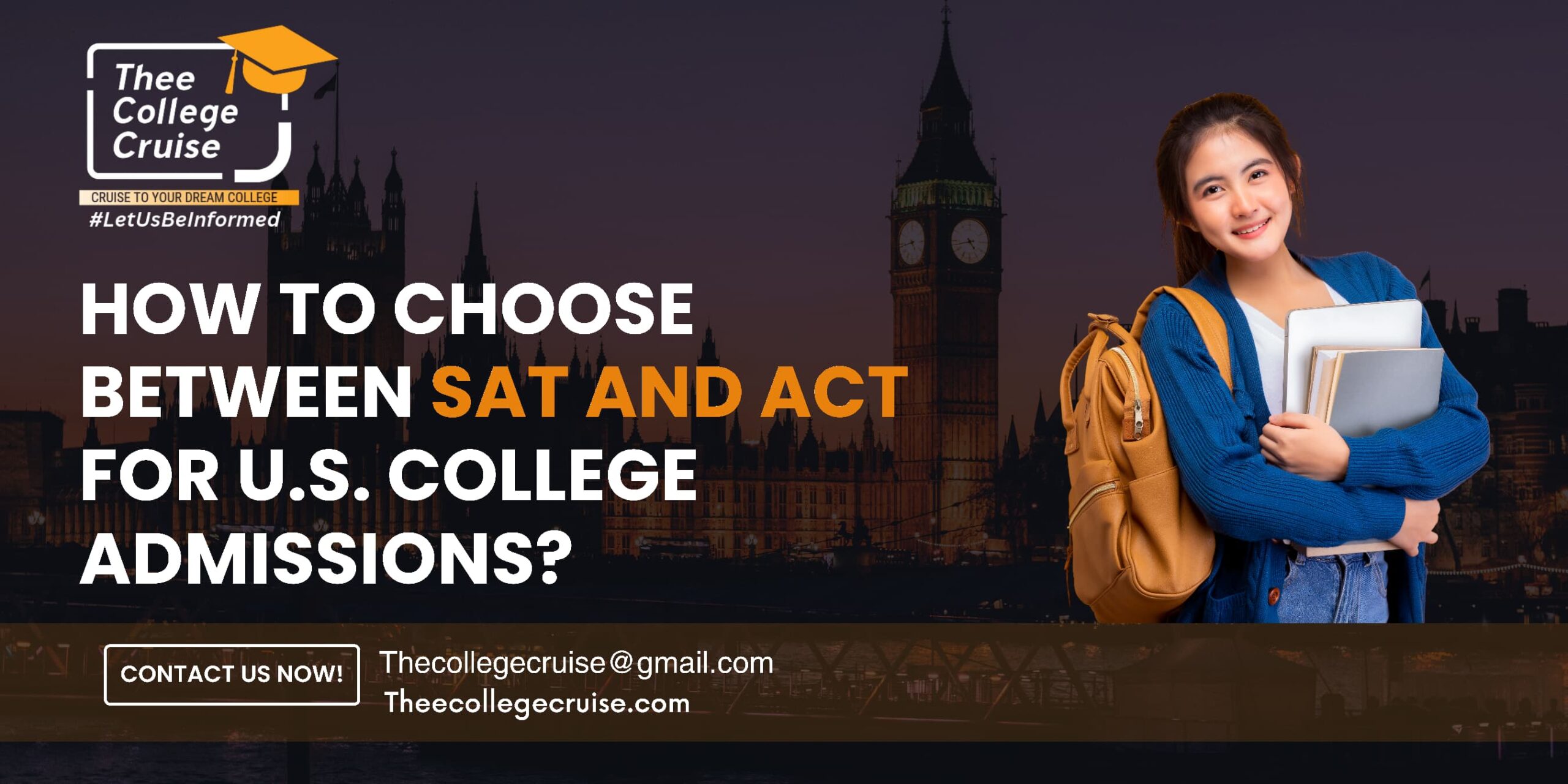 Read more about the article How to Choose between SAT and ACT for U.S. College Admissions?